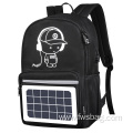 Solar Panel Cartoon Luminous School Backpack